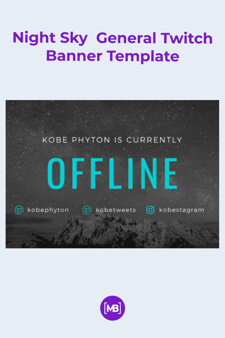 10 Best Twitch Offline Banner Templates Free And Premium Templates