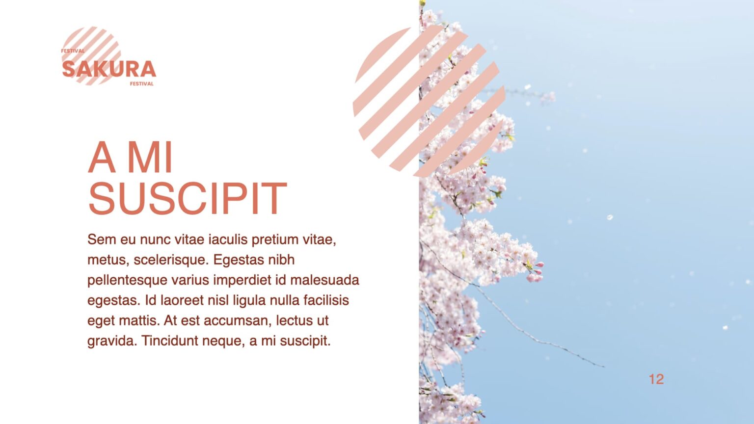 Sakura Presentation Template Slides Pptx Key Google Slides