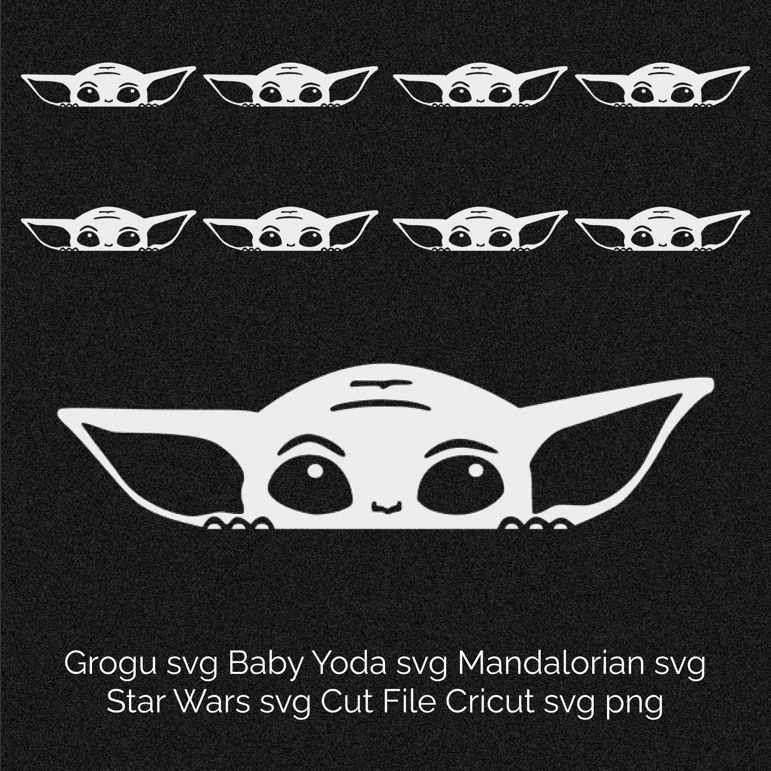 Baby Yoda Silhouette Svg Masterbundles