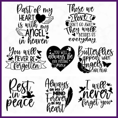 Memorial Quotes Svg Masterbundles