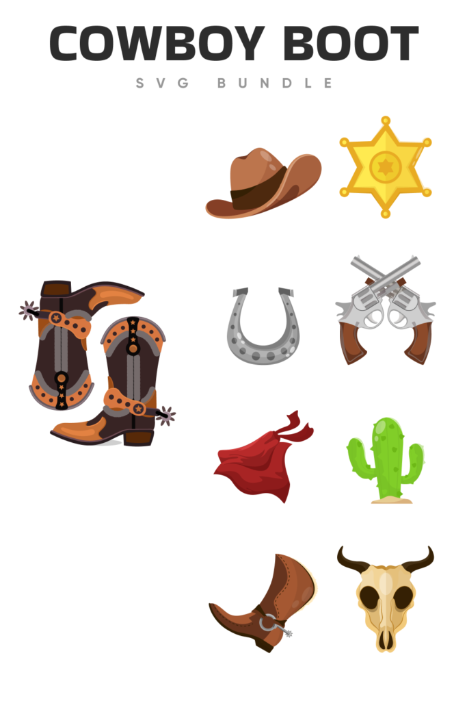 Western Cowboy Boot Svg Designs Masterbundles