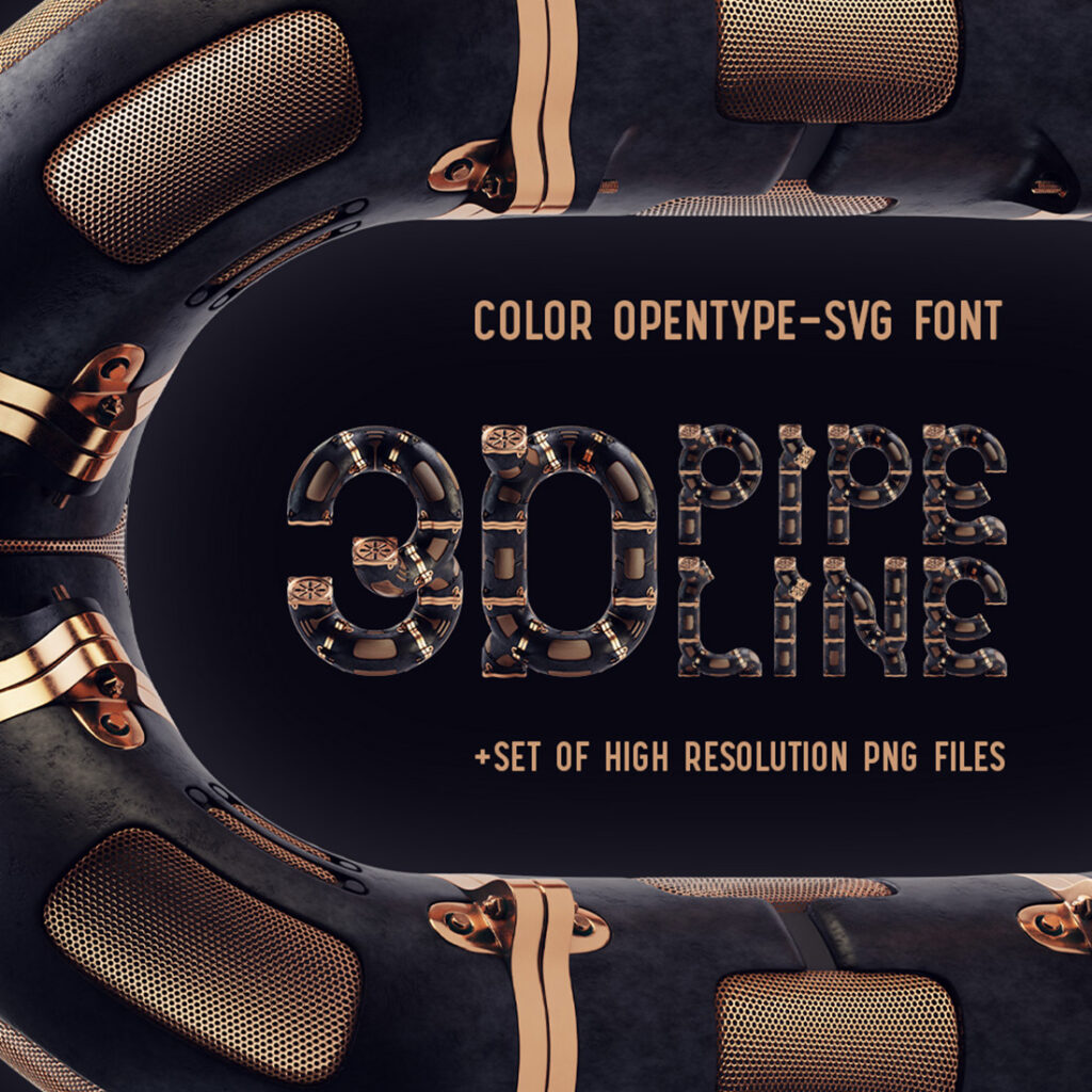 Pipeline Color Bitmap Font Masterbundles