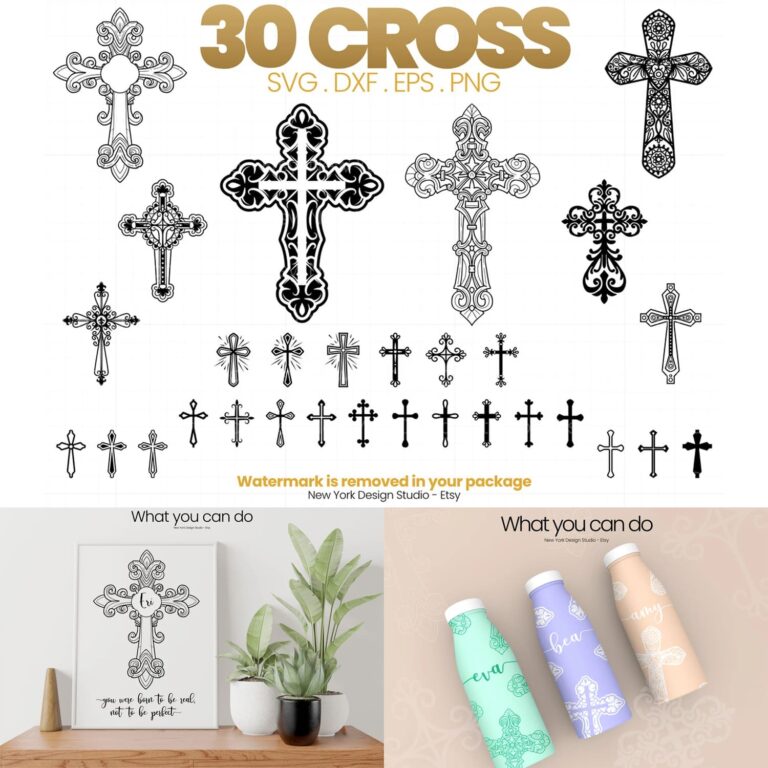 Cross SVG Crosses Clipart Christian Svg Files MasterBundles