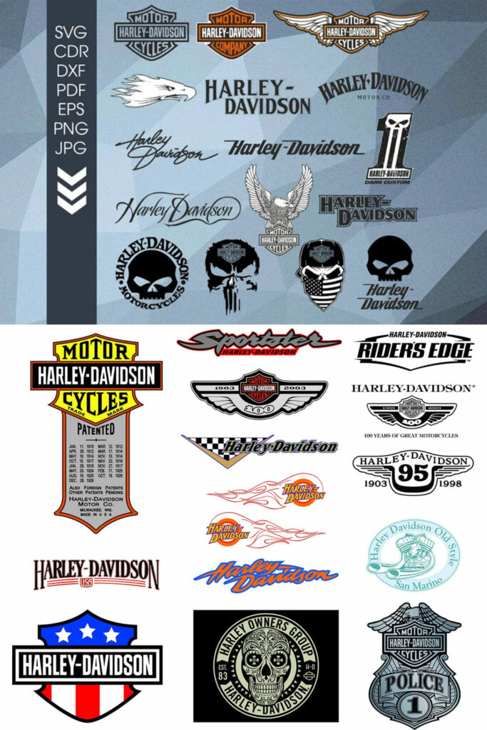 Harley Davidson Logos Svg Masterbundles