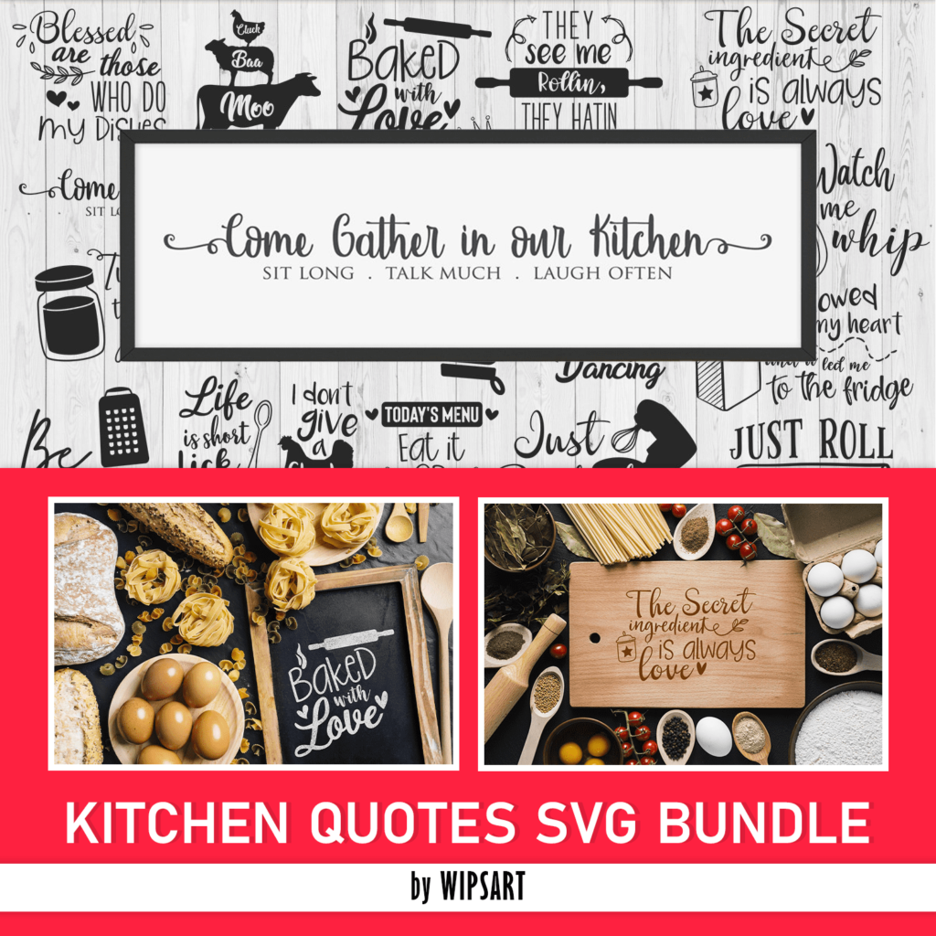 Kitchen Quotes SVG Bundle MasterBundles