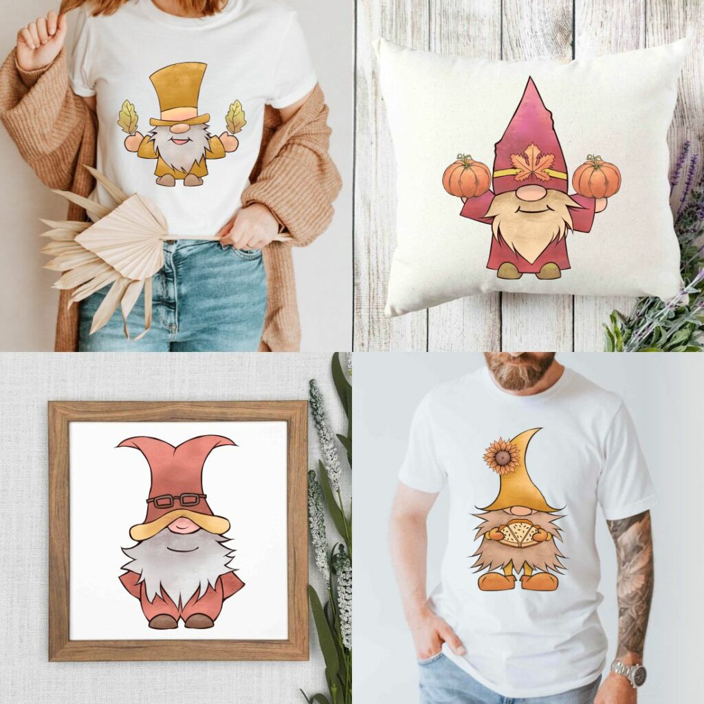 Fall Gnome Png Sublimation Fall Gnome Clipart Bundle Png Masterbundles