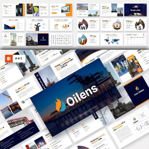 Oilens Oil Gas Industry Powerpoint Template Masterbundles