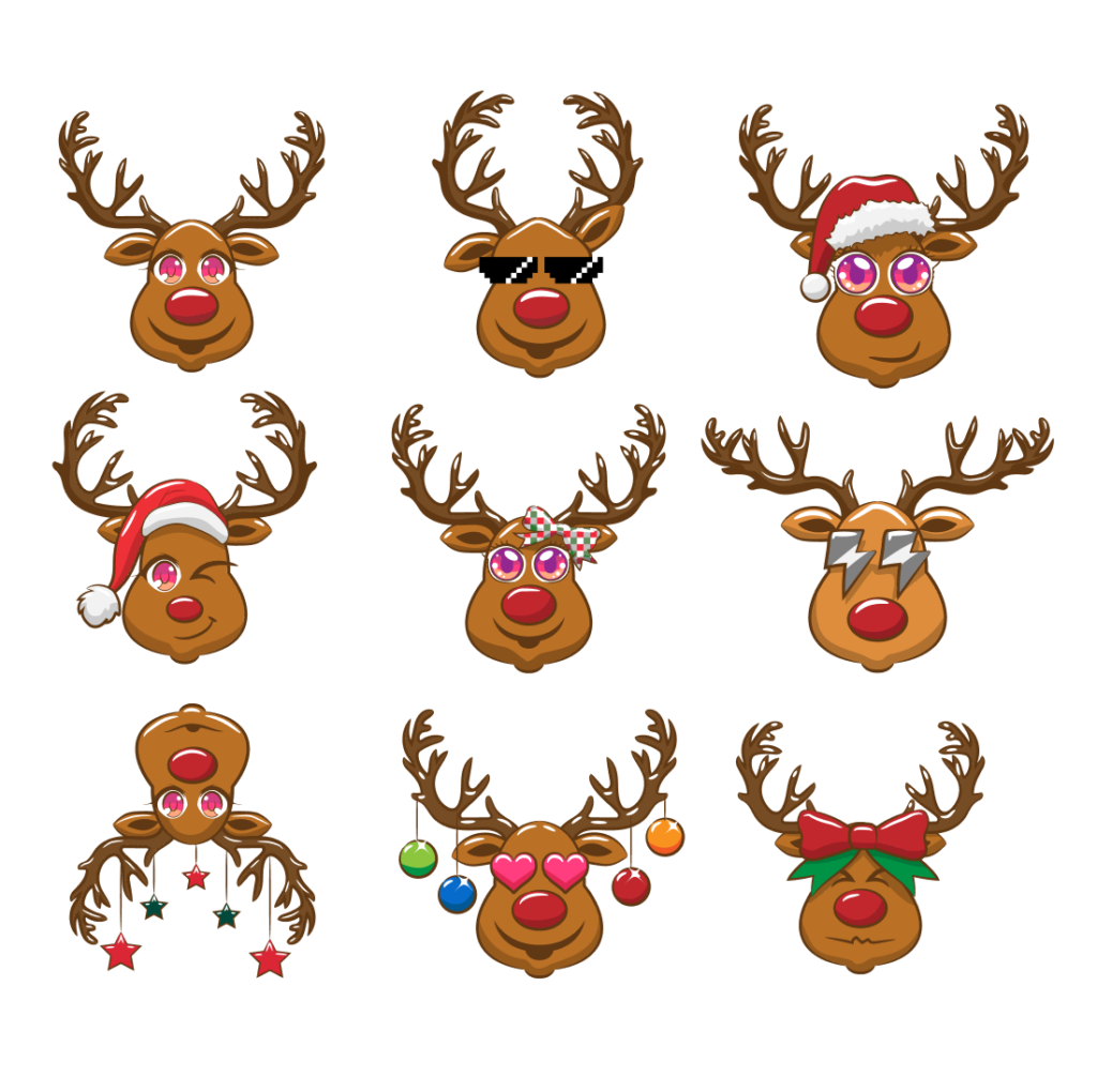 Reindeer Face Svg Free Masterbundles