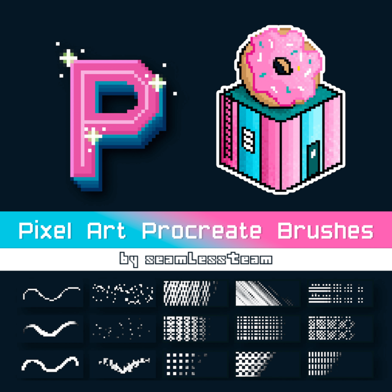 Pixel Art Procreate Brushes MasterBundles