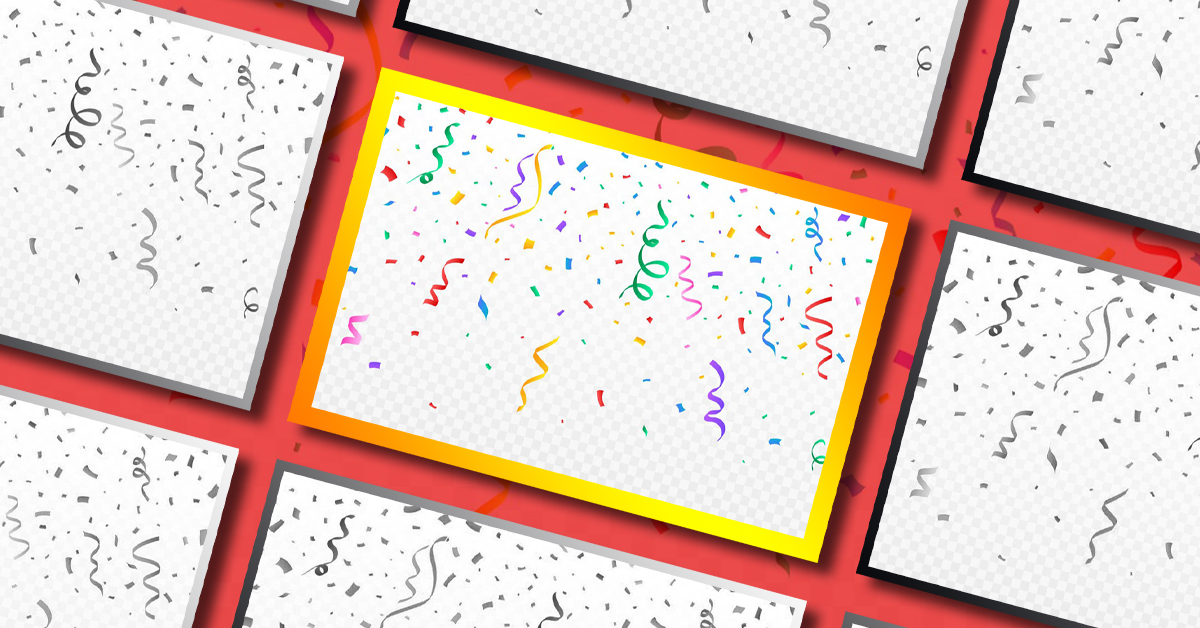 Confetti Falling Vector Background Masterbundles