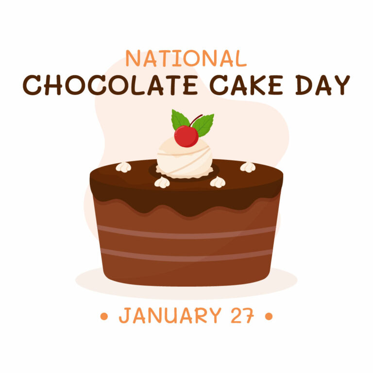 National Chocolate Cake Day Illustration Masterbundles