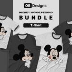 Mickey Mouse Peeking Svg T Shirt Designs Masterbundles