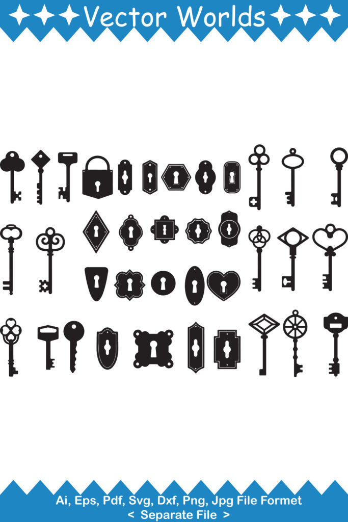 Door Handing Lock And Key SVG Vector Design MasterBundles