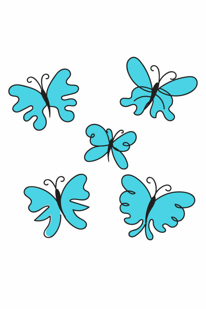 Butterfly Liner Art SVG Bundle MasterBundles