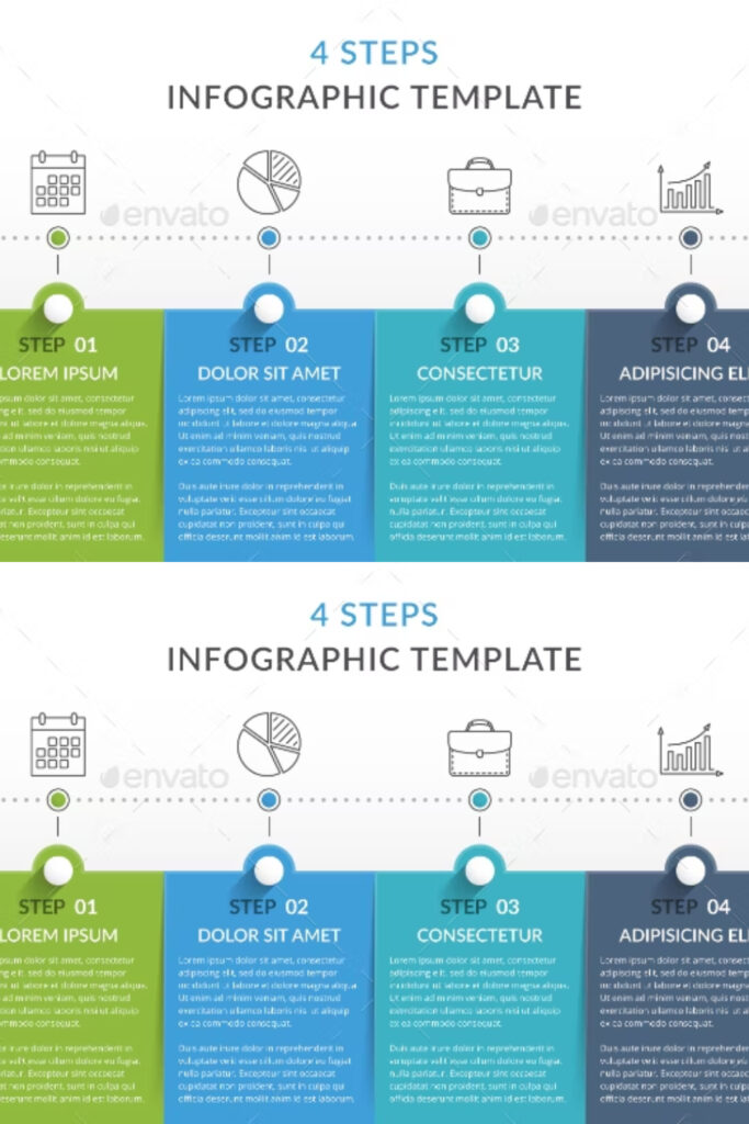 Steps Infographic Template Masterbundles