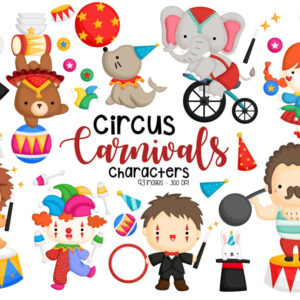 Circus Carnival Circus Clipart MasterBundles