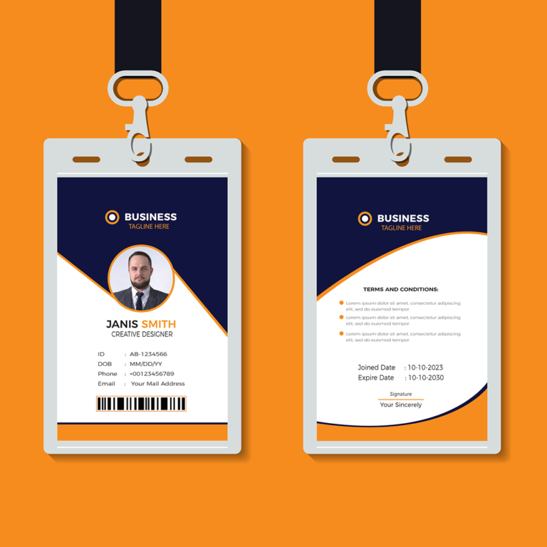 Professional Creative Modern Unique Id Card Design Template MasterBundles