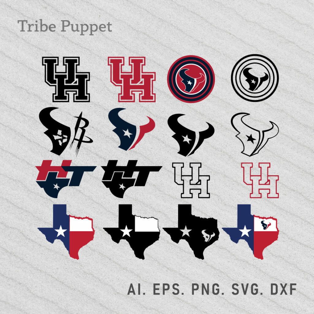 Houston Texans Logo Vector Set Masterbundles