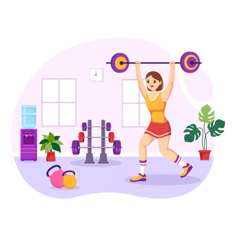 Weightlifting Sport Illustration Masterbundles