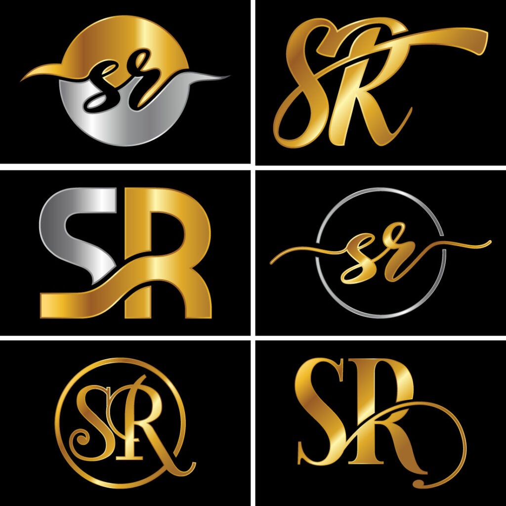 Initial Letter S R Logo Design Vector Template Graphic Alphabet Symbol