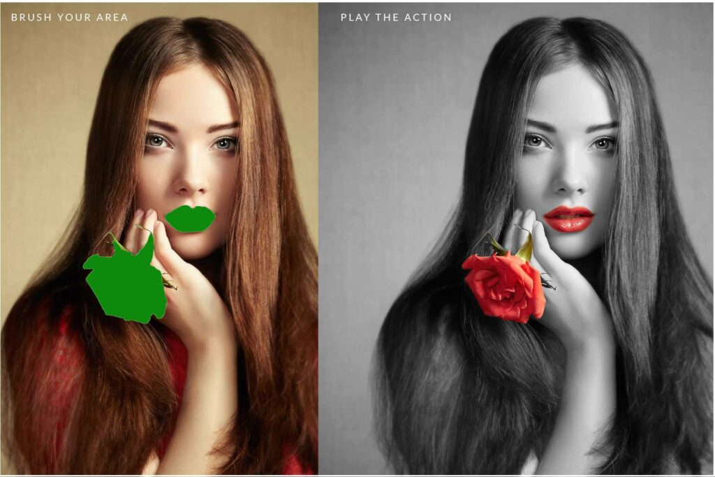 Selective Color Photoshop Action MasterBundles