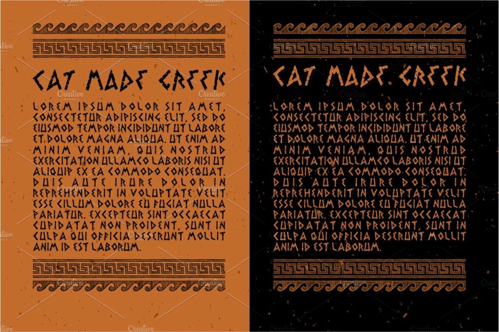 Greek Font Masterbundles