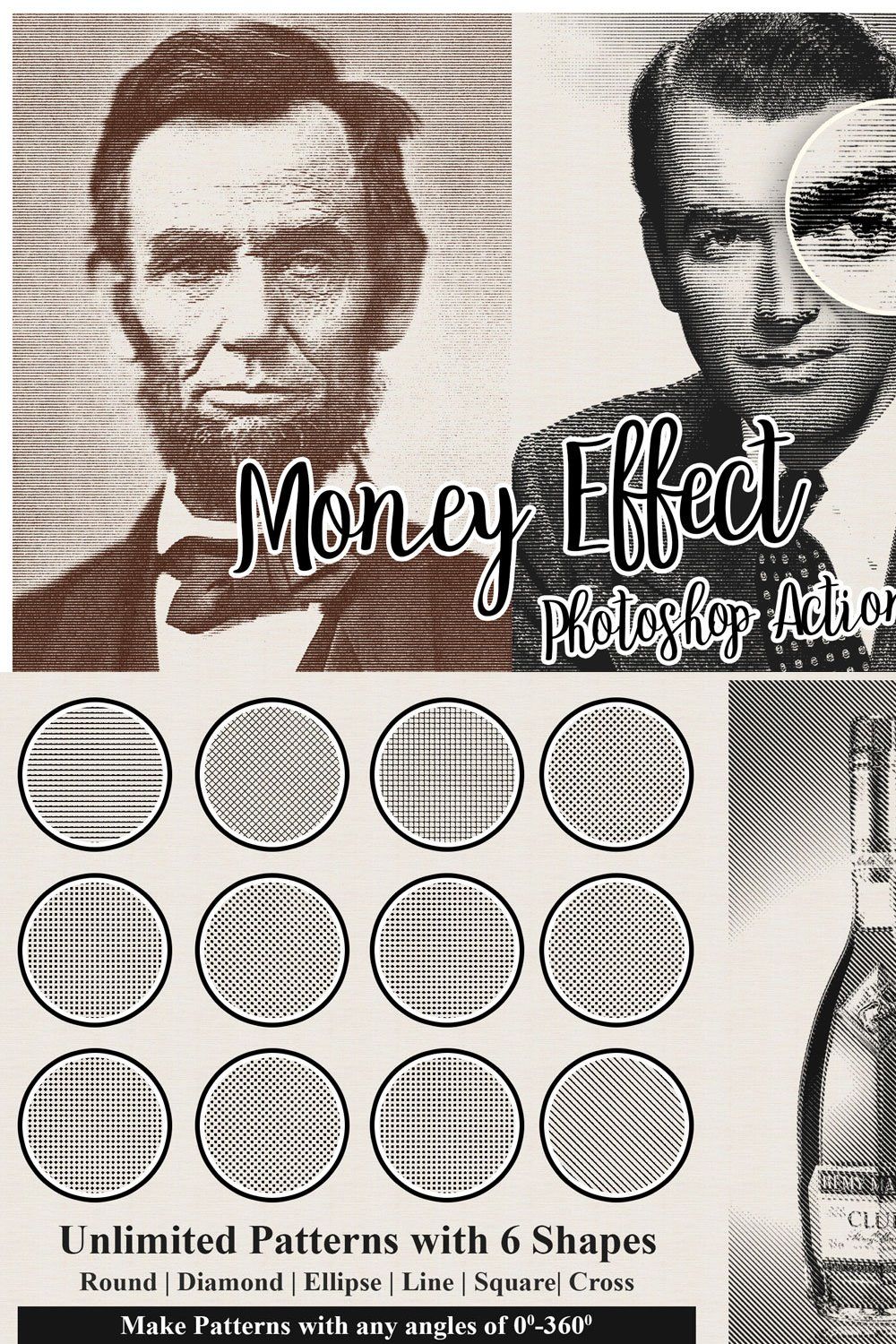 Money Engraving Photoshop Action Masterbundles