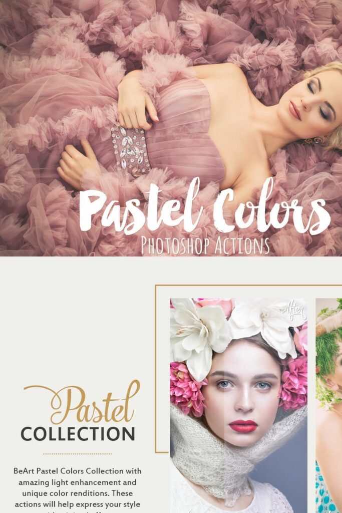 Pastel Colors Photoshop Actions MasterBundles