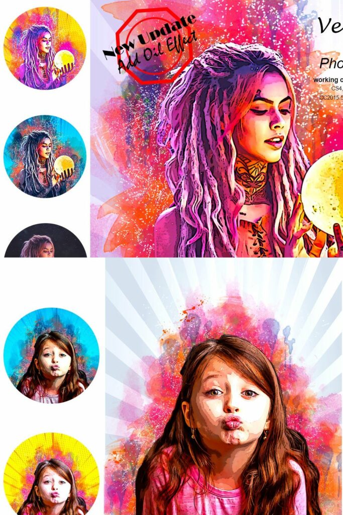 Vector Pop Art Photoshop Action Masterbundles