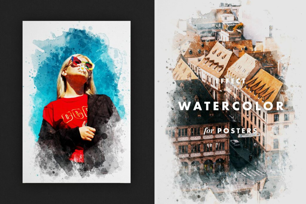 Watercolor Effect For Posters MasterBundles