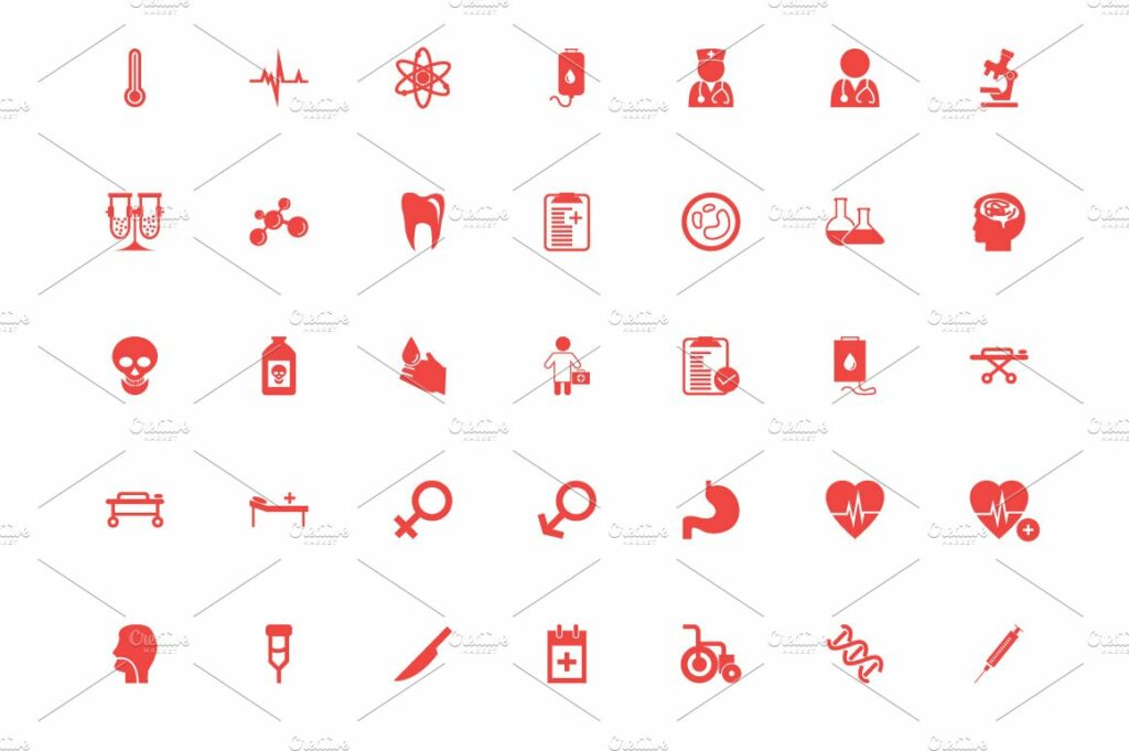 Medical Vector Icons Pack Masterbundles