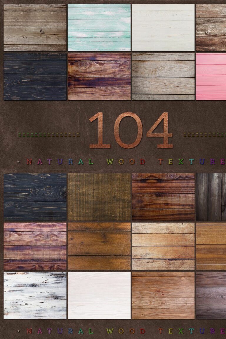 104 Natural Wood Textures MasterBundles