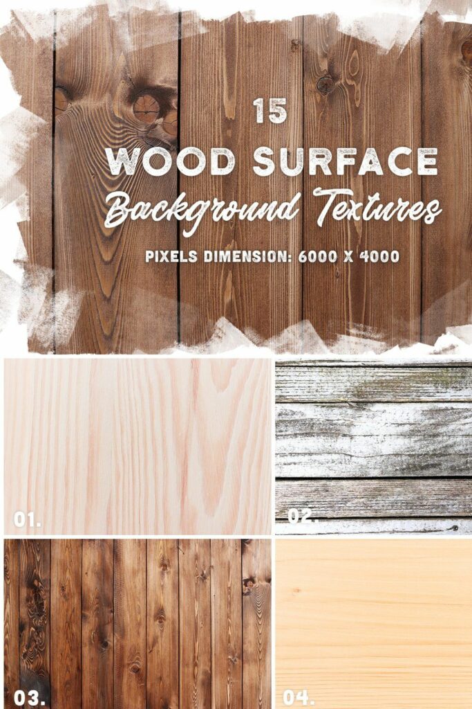 15 Wood Surface Background Textures MasterBundles