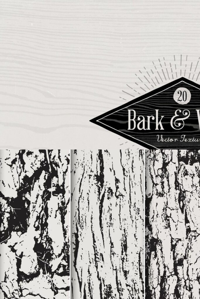 Bark Wood Vector Textures MasterBundles