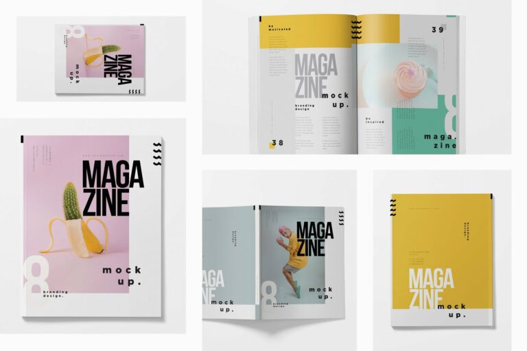 Softcover Magazine Mockups Masterbundles