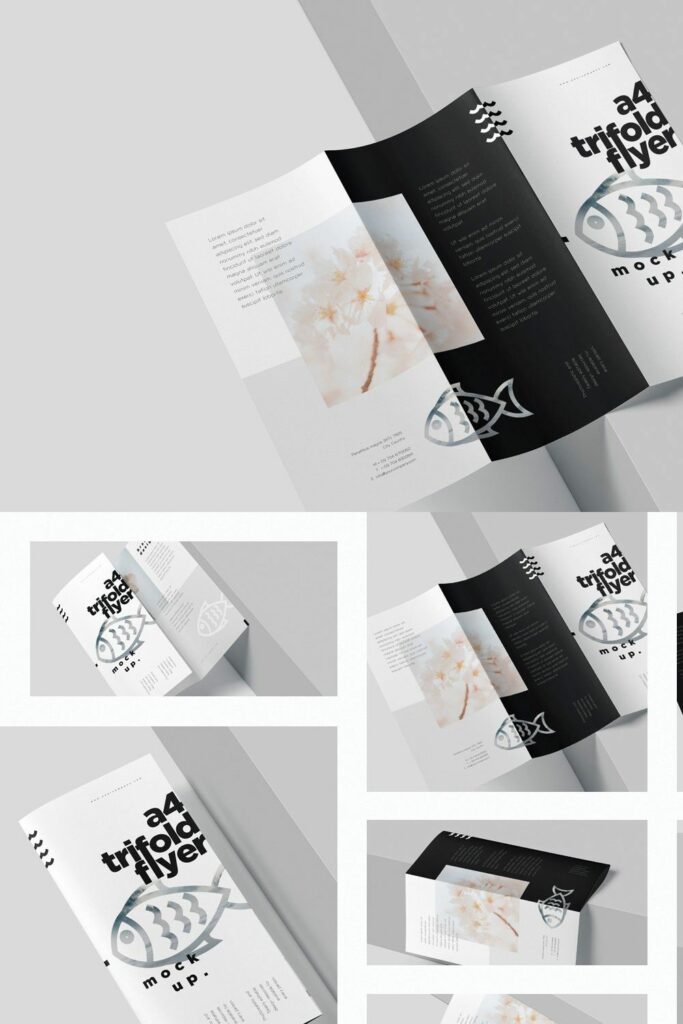 A Tri Fold Brochure Mockups Masterbundles