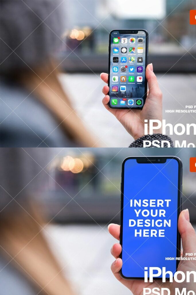 IPhone X PSD Mockup MasterBundles