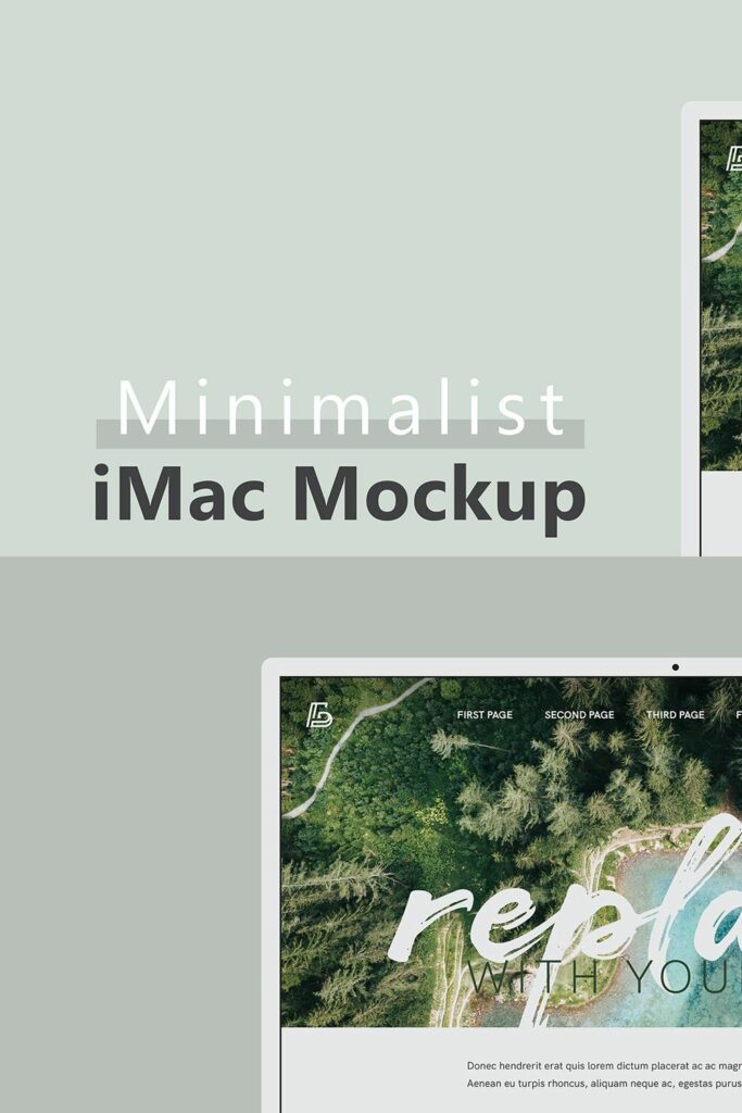 Minimalist Imac Mockup Masterbundles