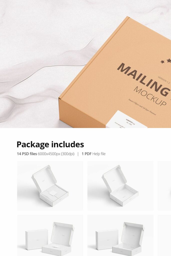 Shipping Mailing Box Mock Up Masterbundles