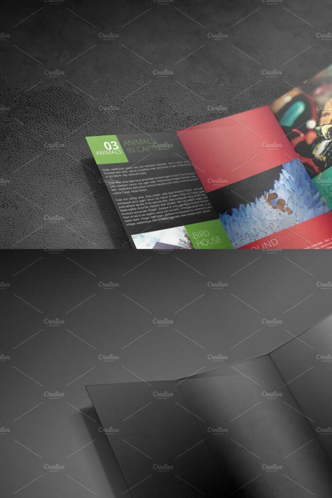 Tri Fold Brochure Mockup Masterbundles