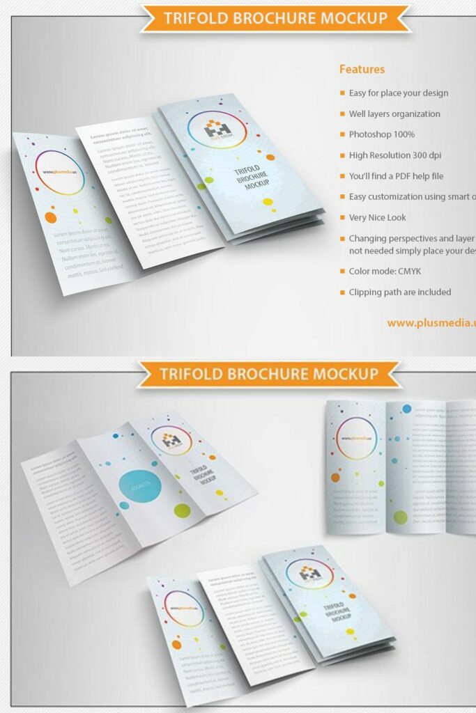 Trifold Brochure Mockup MasterBundles