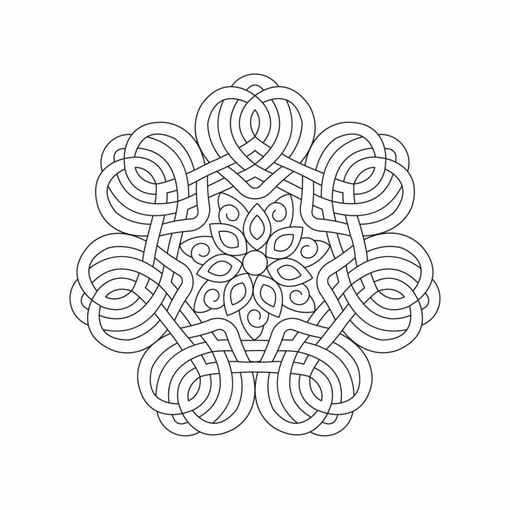 Bundle Of Sunlit Mandala For Kdp Colouring Book Interior Pages