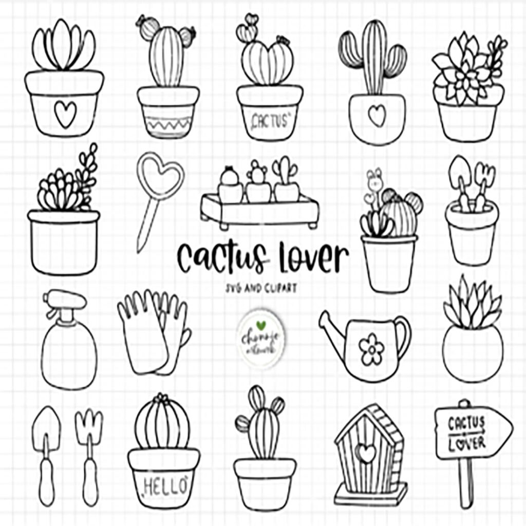 Succulent Svg Cactus Svg Plant Svg MasterBundles