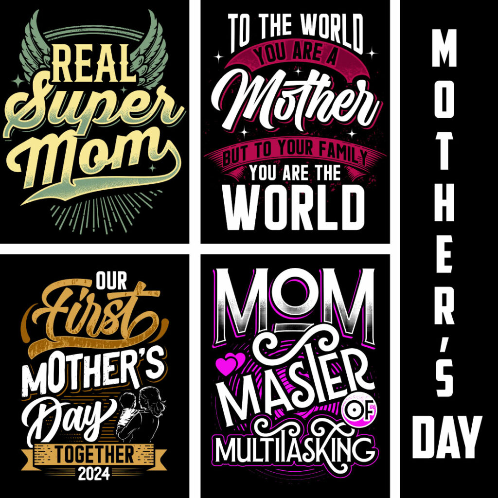 Mother S Day T Shirt Design Bundle With Premium Quality Designs