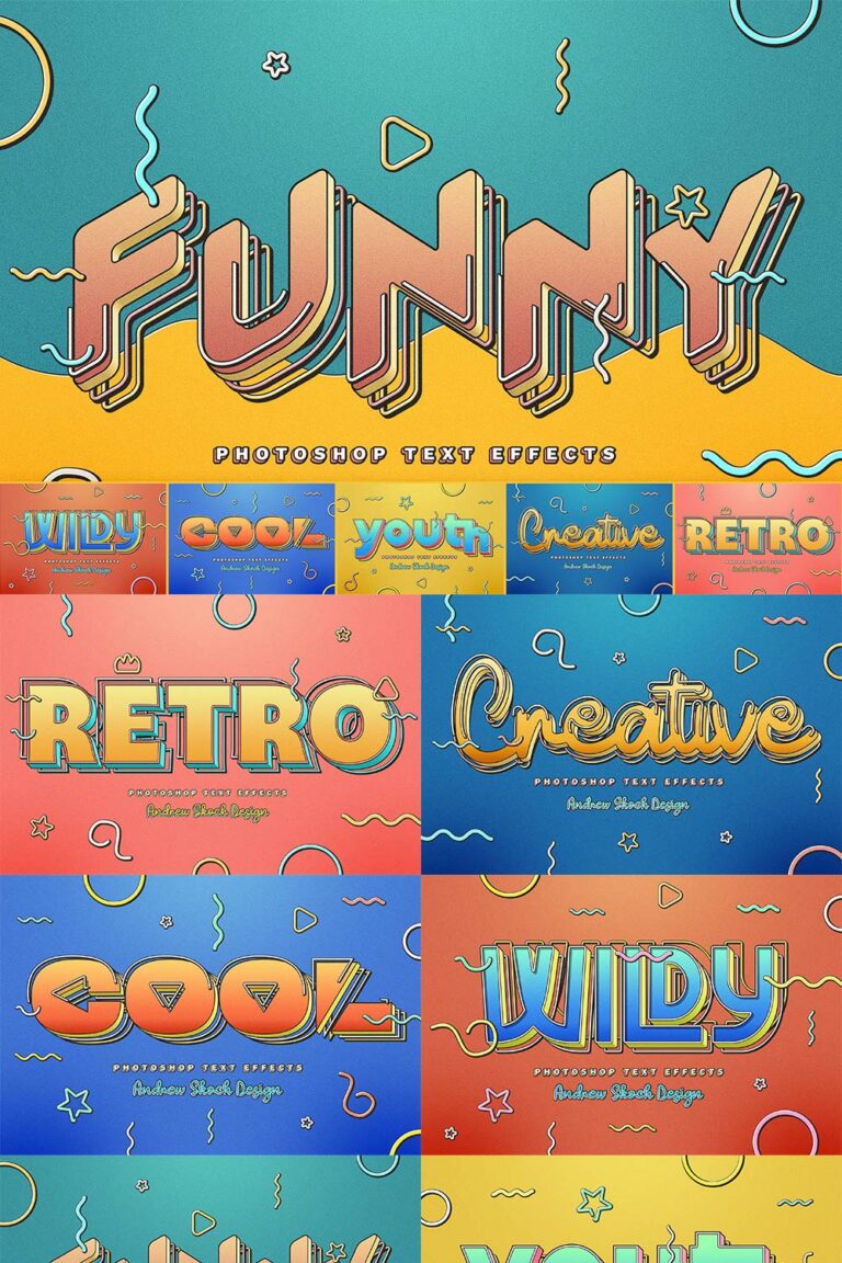 Funny Text Effects Masterbundles