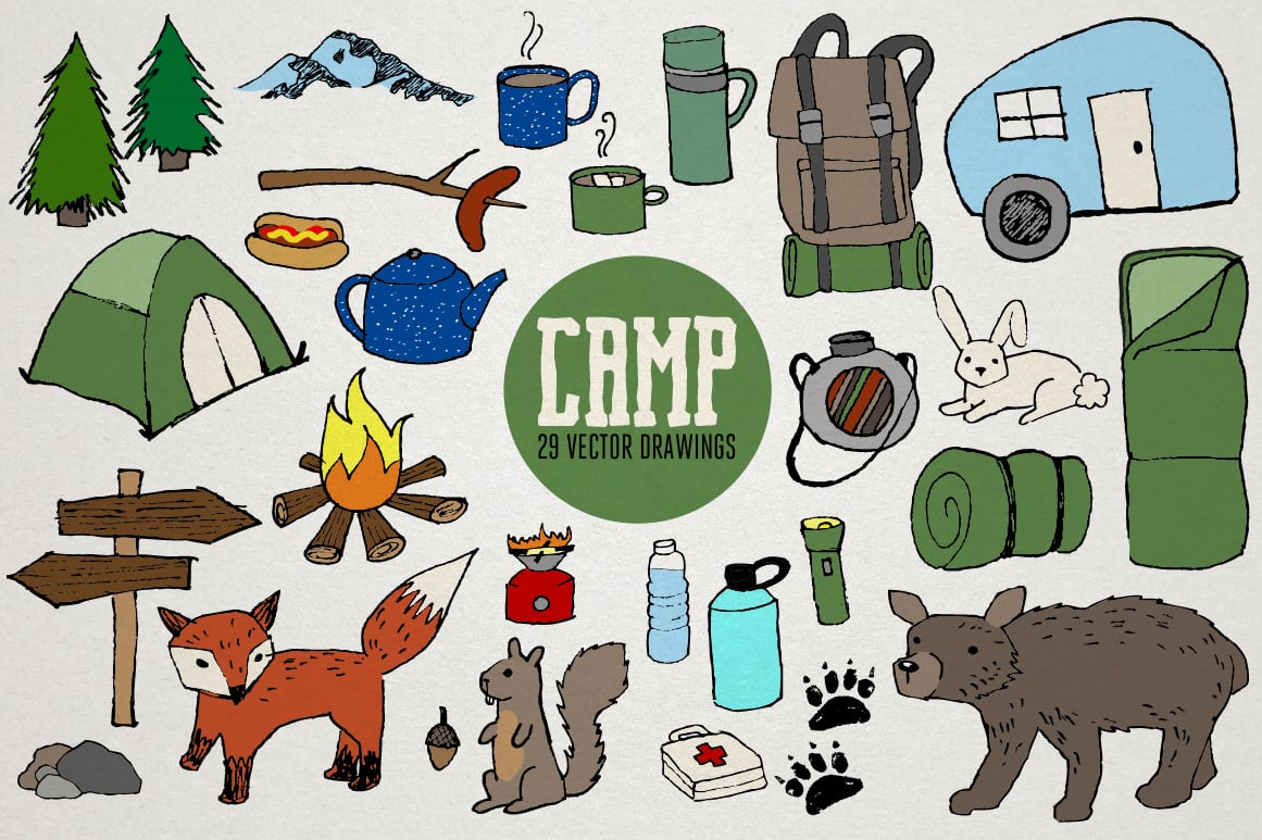 camping clipart free download - photo #47