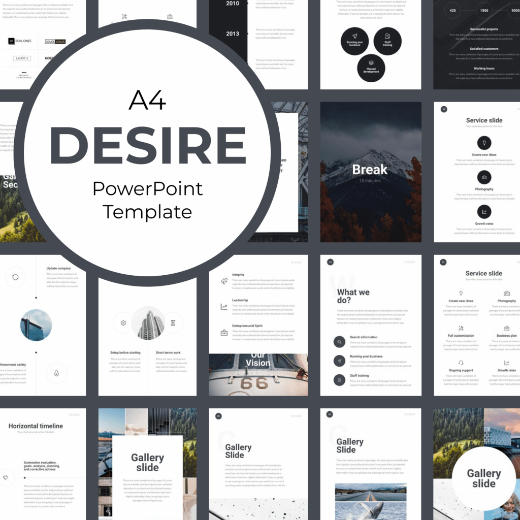 A Desire Simple Powerpoint Template Masterbundles