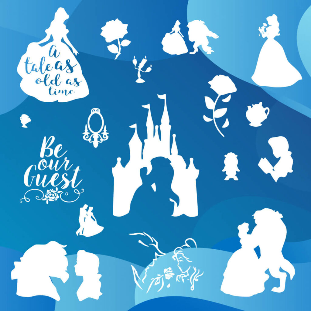 Cute Beauty The Beast Bundle SVG File Princess SVG MasterBundles