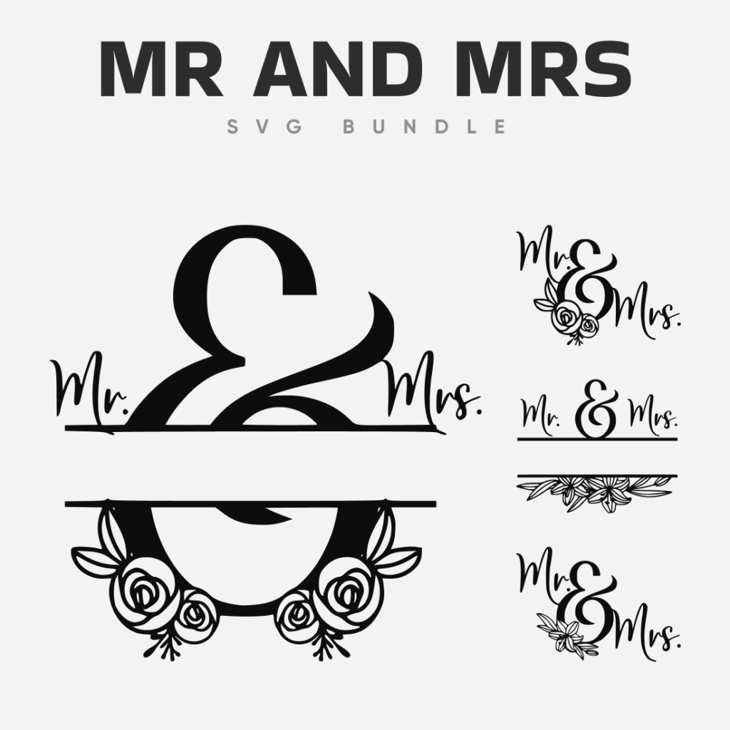 Mr And Mrs Svg Bundle Masterbundles