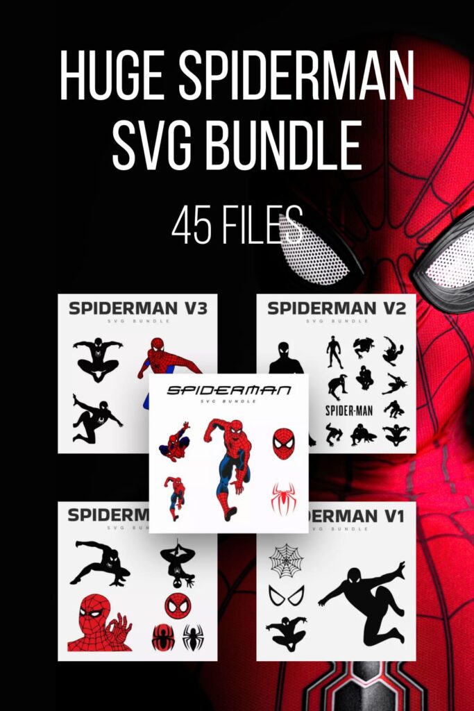 Enormous Spiderman SVG Bundle 45 Files MasterBundles